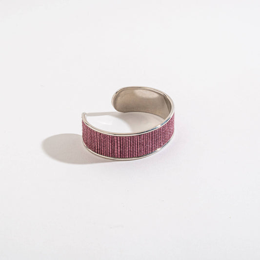 Elsie & Zoey Harper cuff bracelet with beach-inspired design, featuring silver-tone metal and textured details.