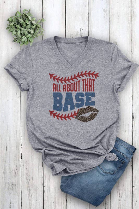 Unisex Short Sleeve V Neck T Shirt