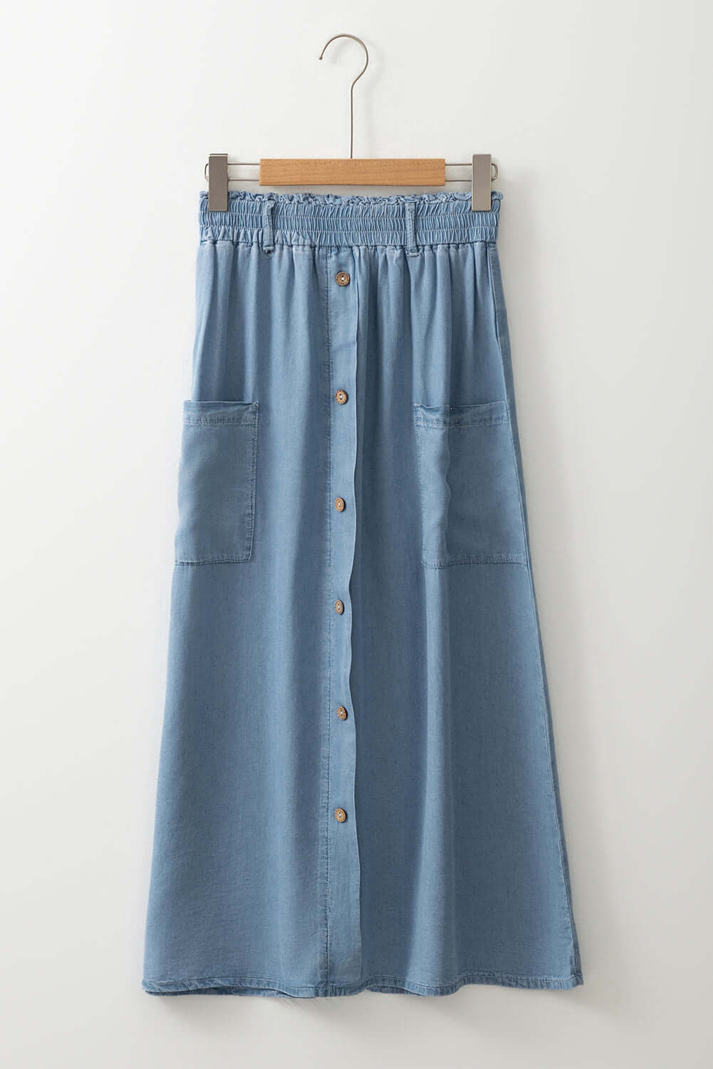 High Waisted Beau Blue Skirt