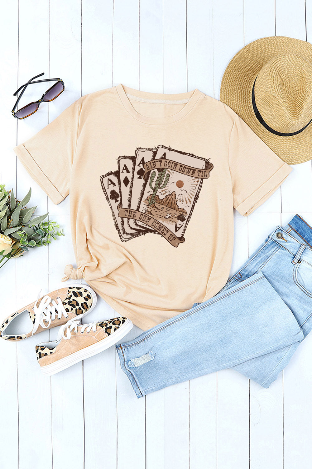 Khaki Card T-Shirt