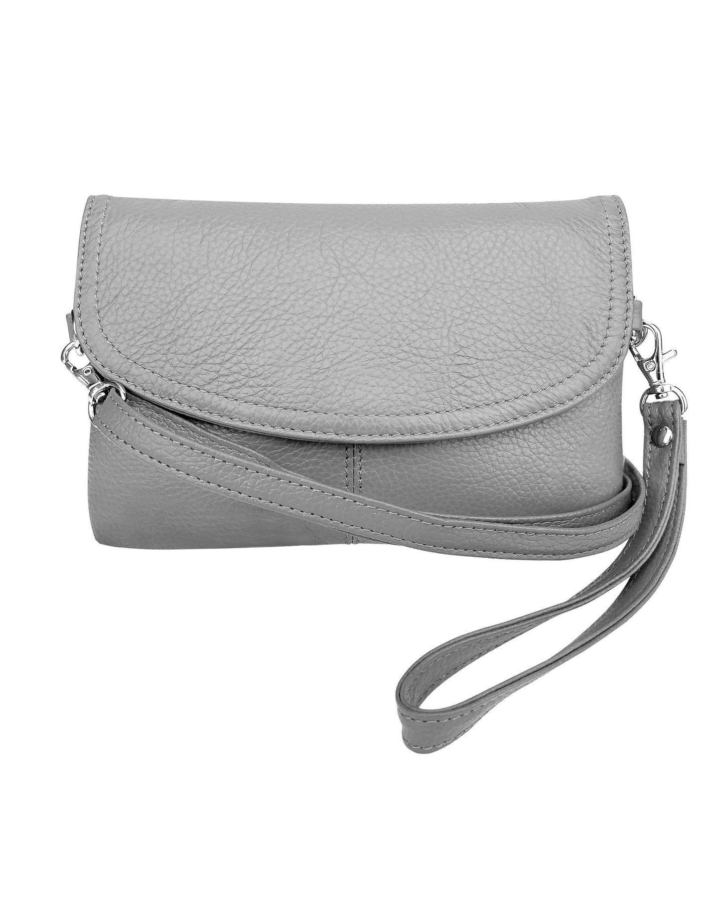 cowhide leather crossbody clutch bag
