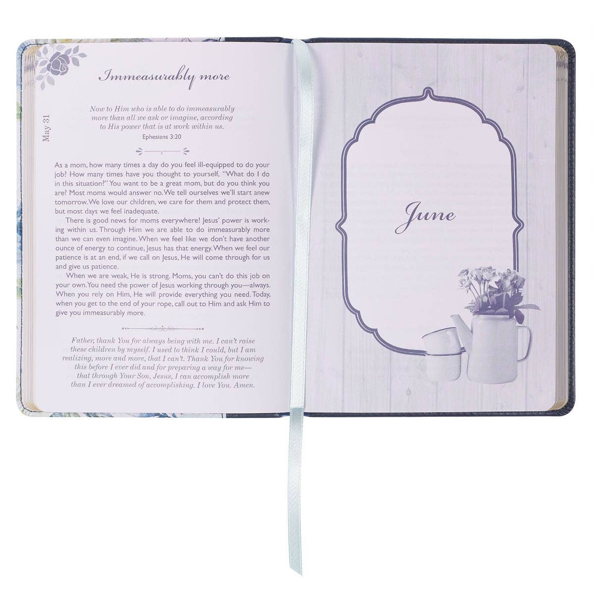 Devotional Moments with God for Mom's Faux leather