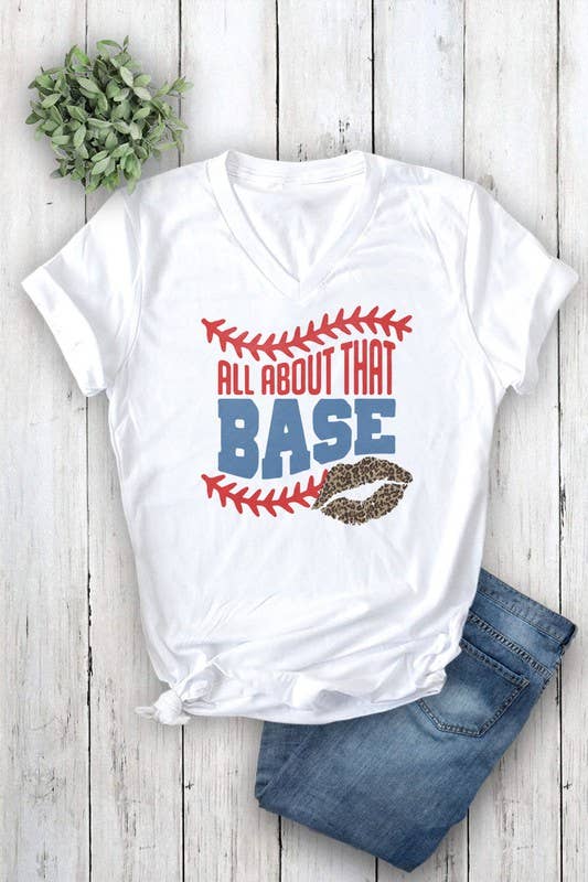 Unisex Short Sleeve V Neck T Shirt