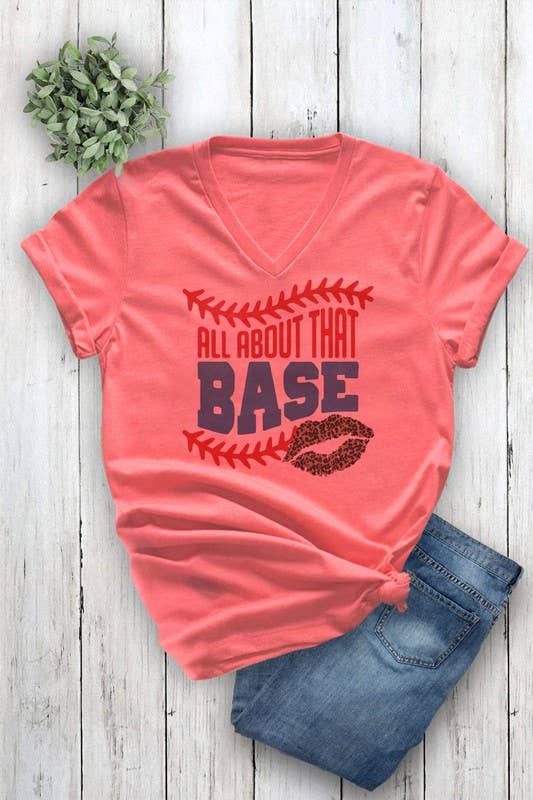 Unisex Short Sleeve V Neck T Shirt