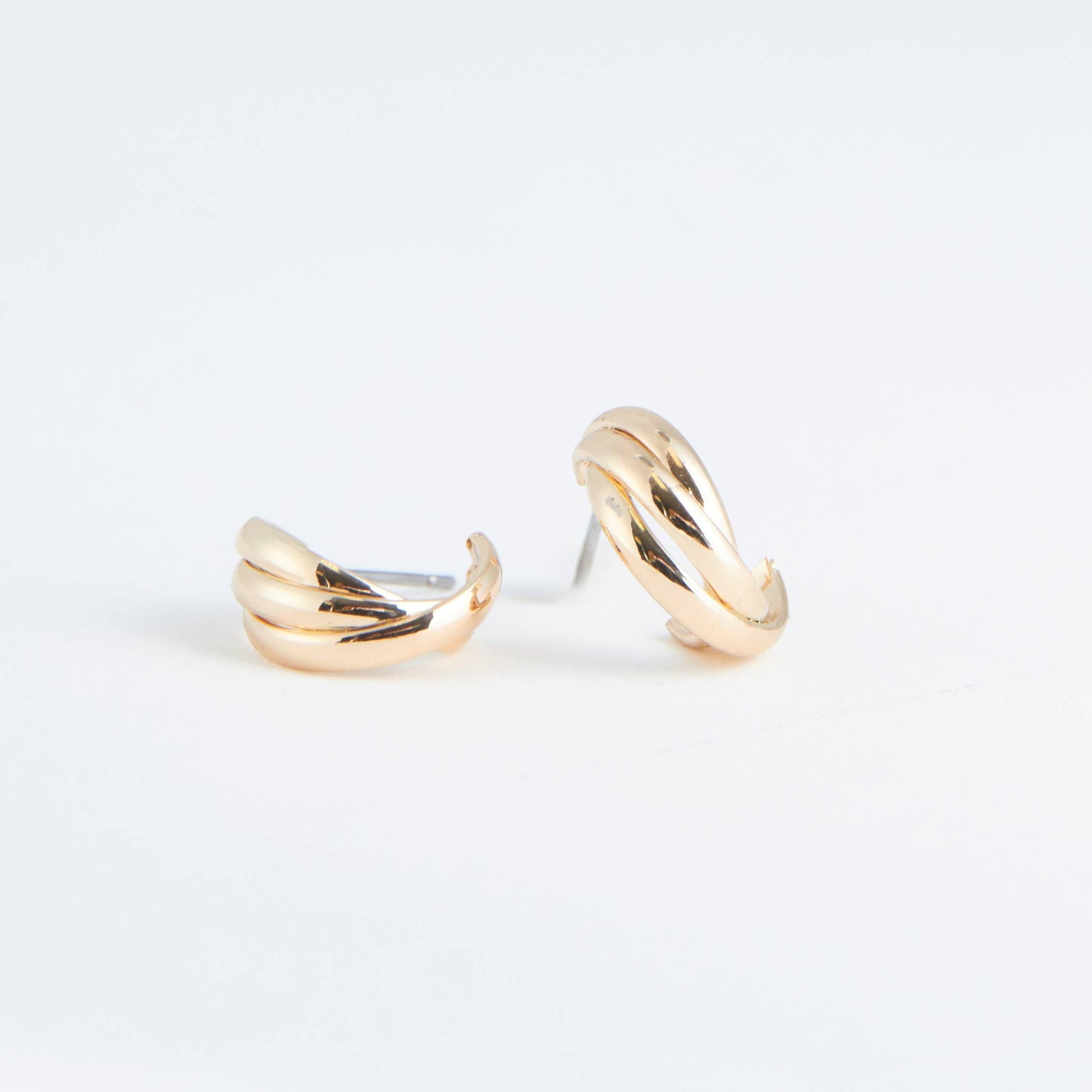 Ear Sense Triple Loop Hoop Earrings
