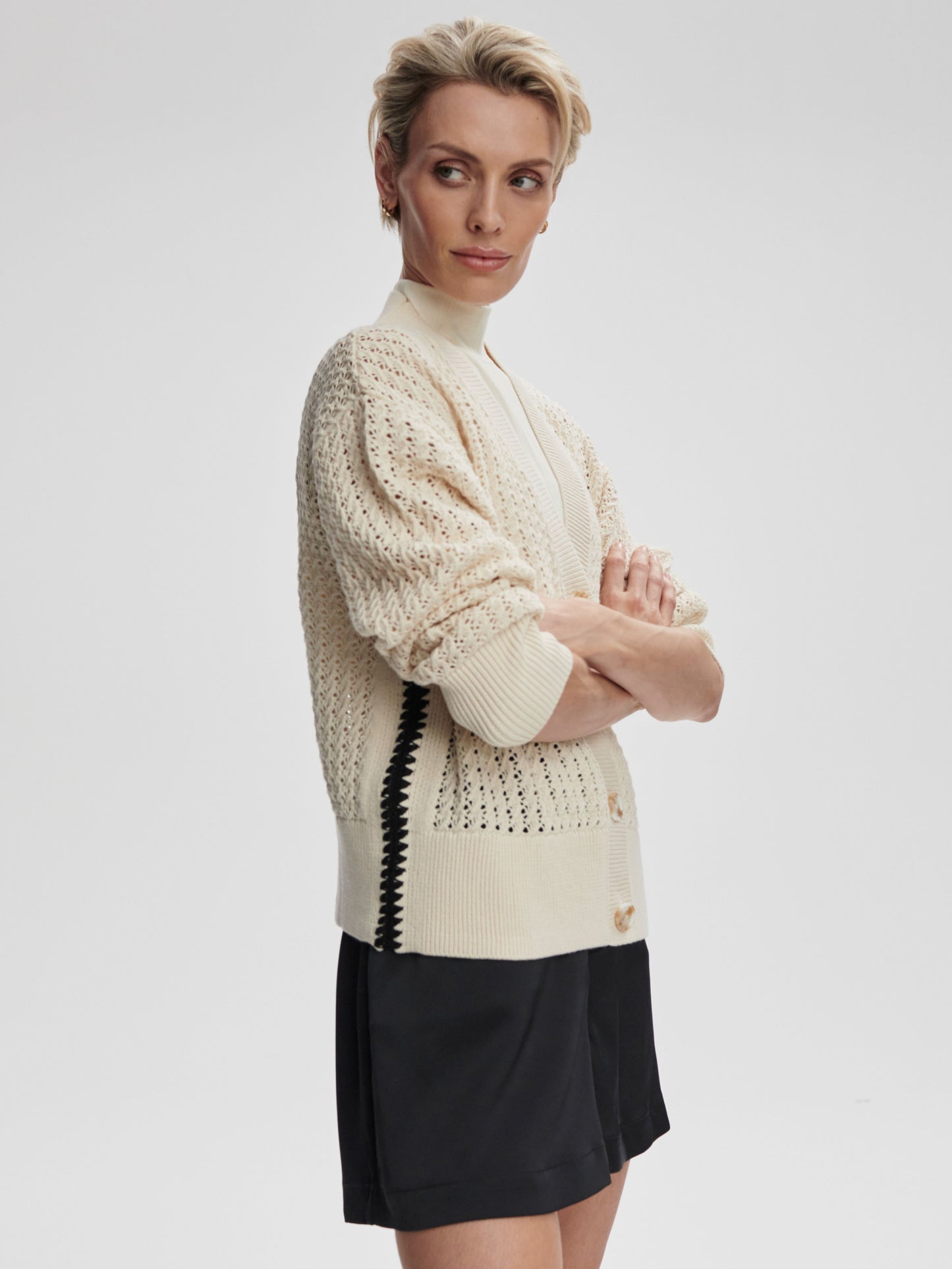 astell relaxed knit cardigan