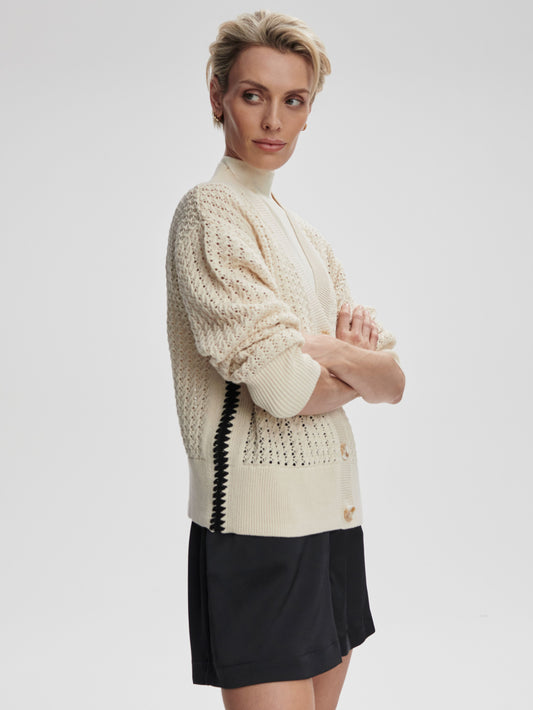 astell relaxed knit cardigan