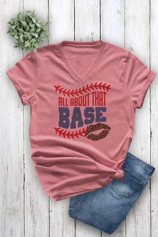 Unisex Short Sleeve V Neck T Shirt
