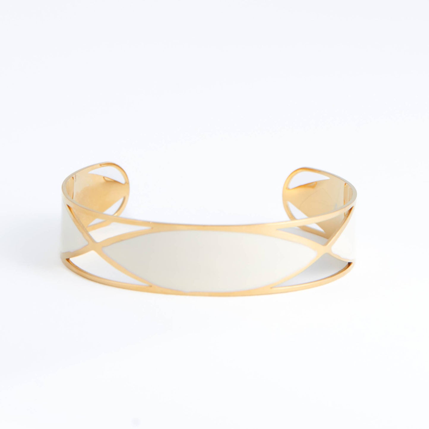 Hypoallergenic Stainless Steel Oval Bracelet