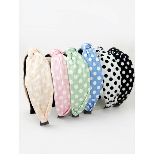 Polkadot Print Knot Hairband