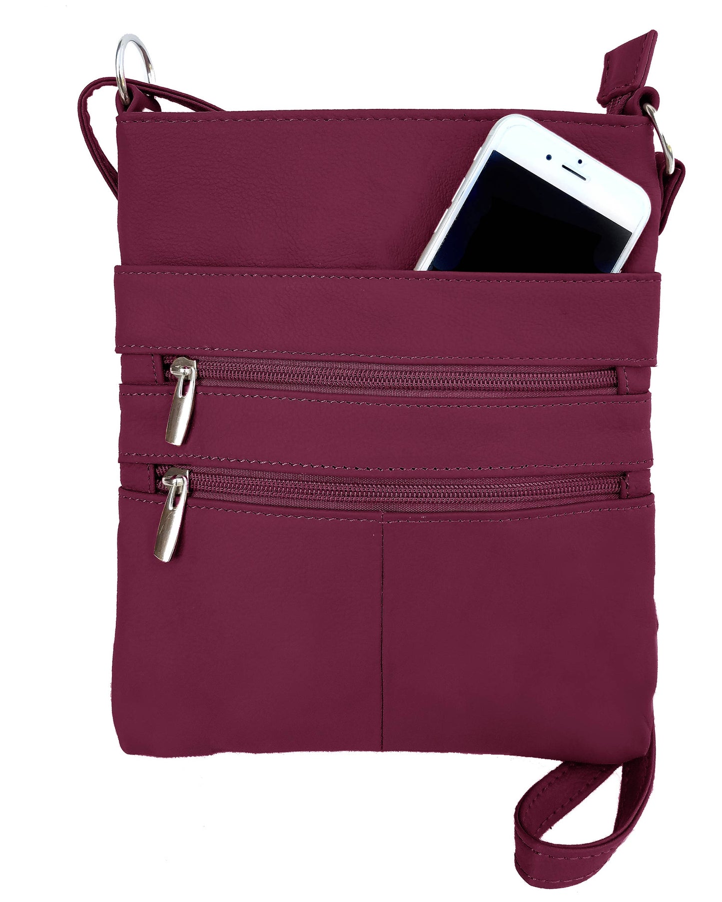 cowhide leather crossbody shoulder bag
