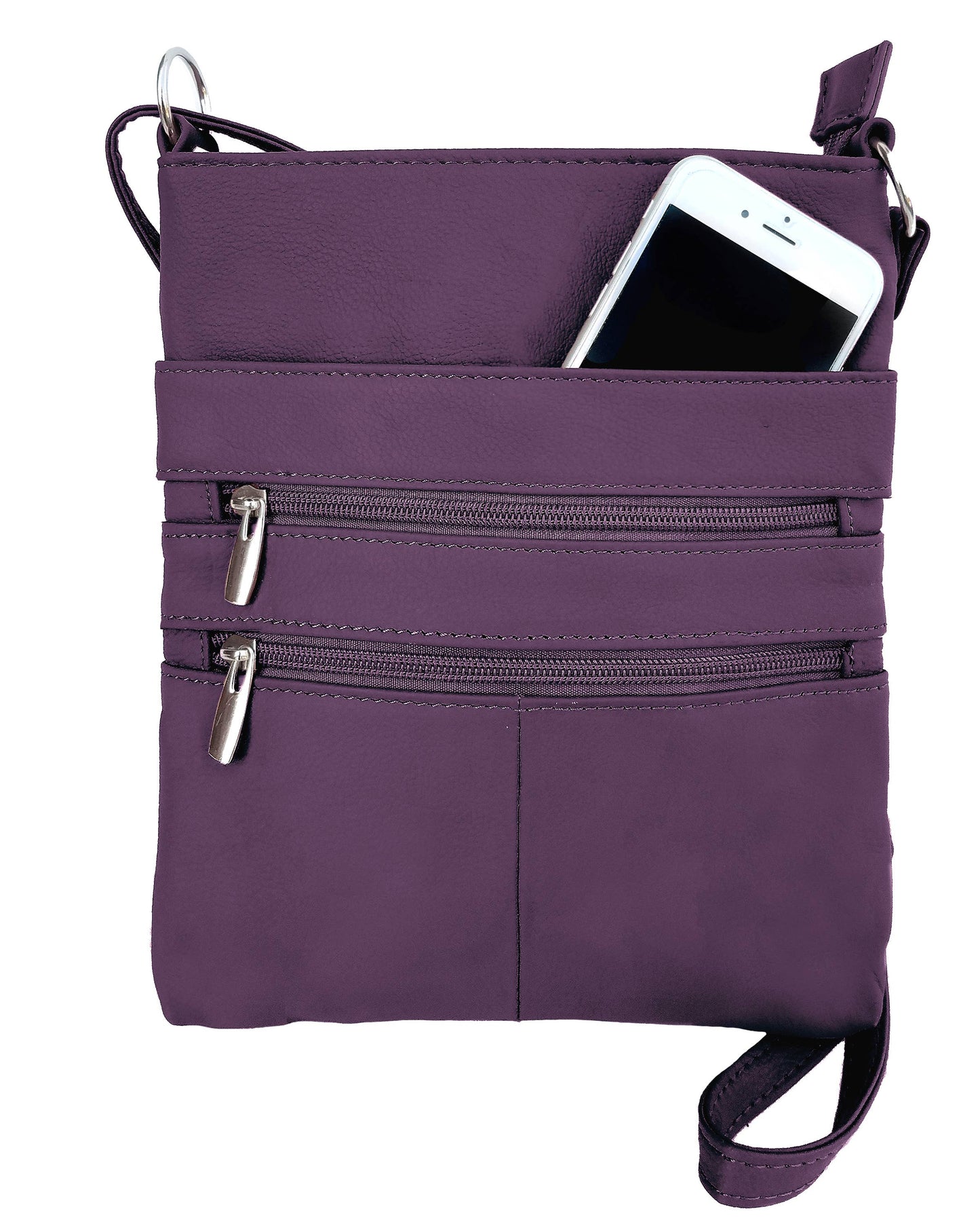cowhide leather crossbody shoulder bag