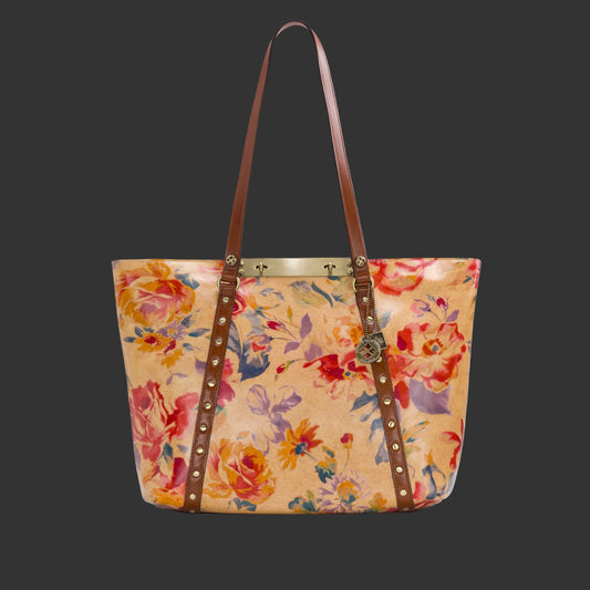 Patricia Nash Benvenuto Tote: Aegean Blooms