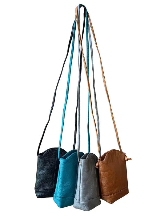 Cowhide leather small crossbody for phone