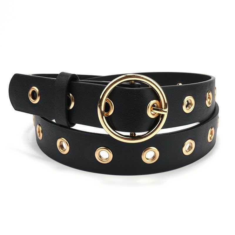 Belt with Round Buckle