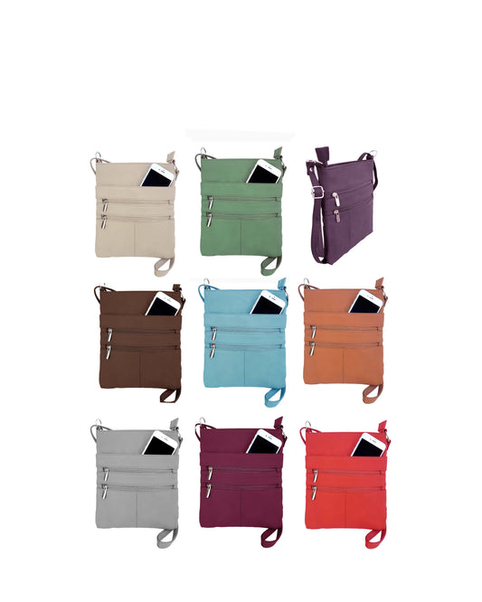 cowhide leather crossbody shoulder bag