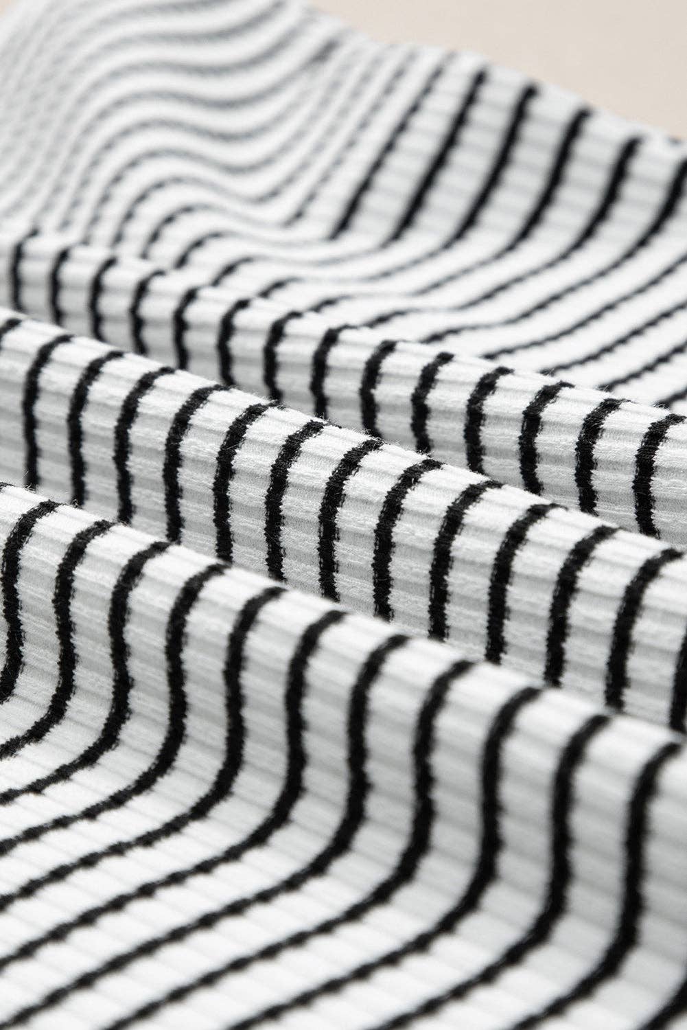 Black Striped Tank Top