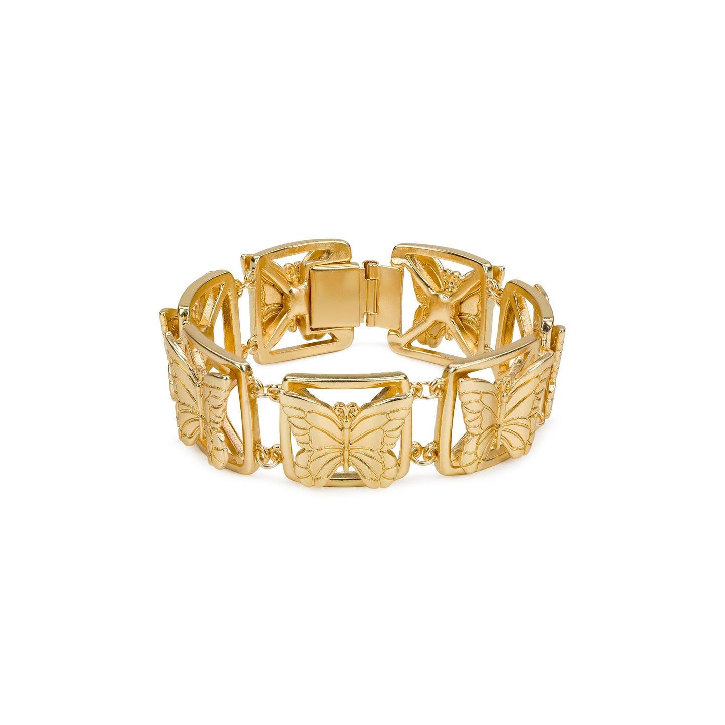 Butterfly Link Bracelet: Matte Gold by Patricia Nash