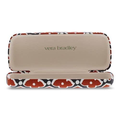 Vera Bradley sunglasses case with floral design on a white background