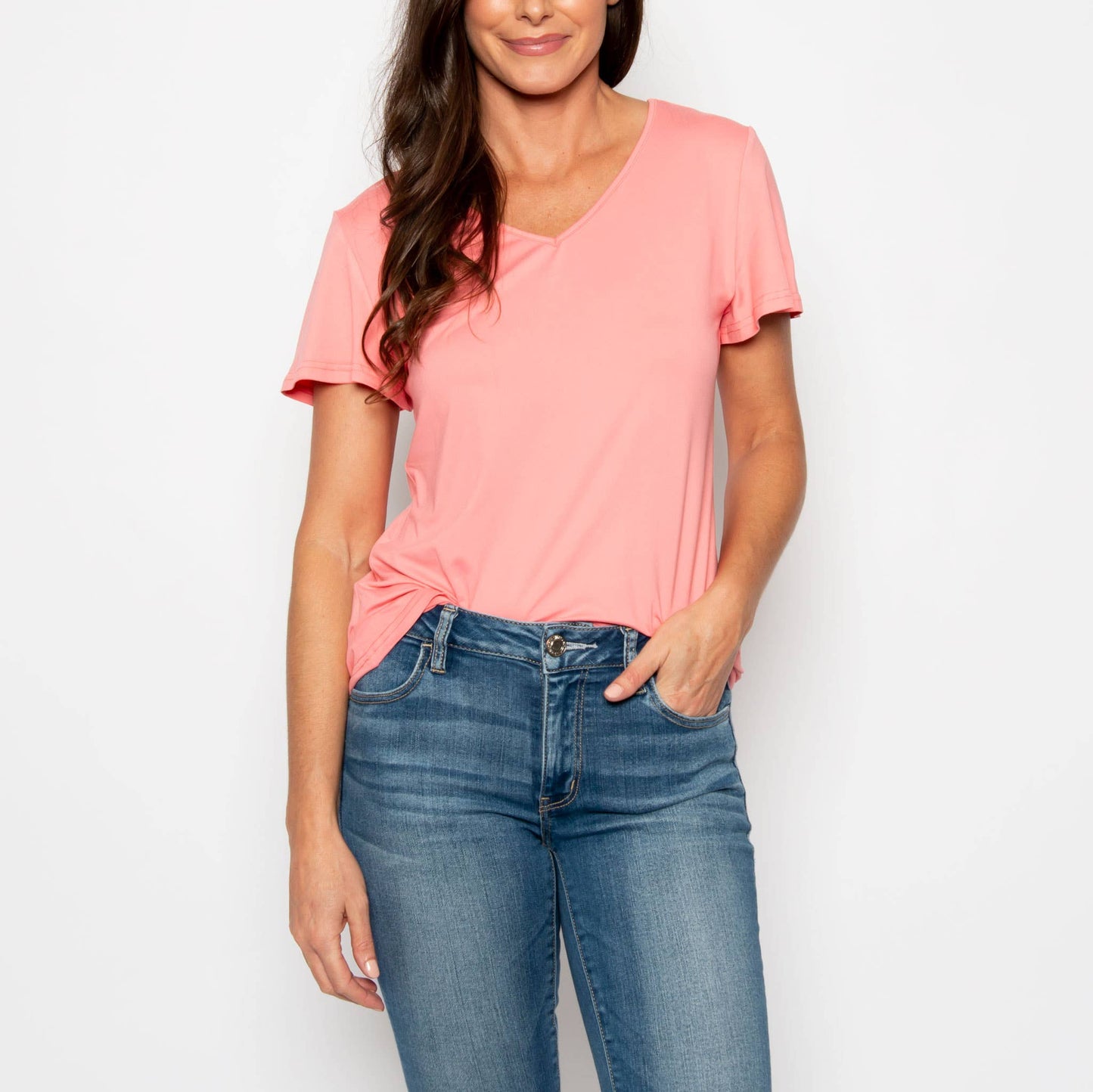 Giselle Short Sleeve V-Neck Top