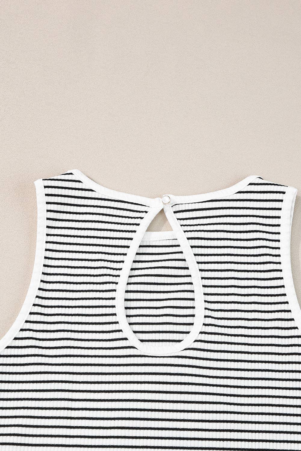 Black Striped Tank Top