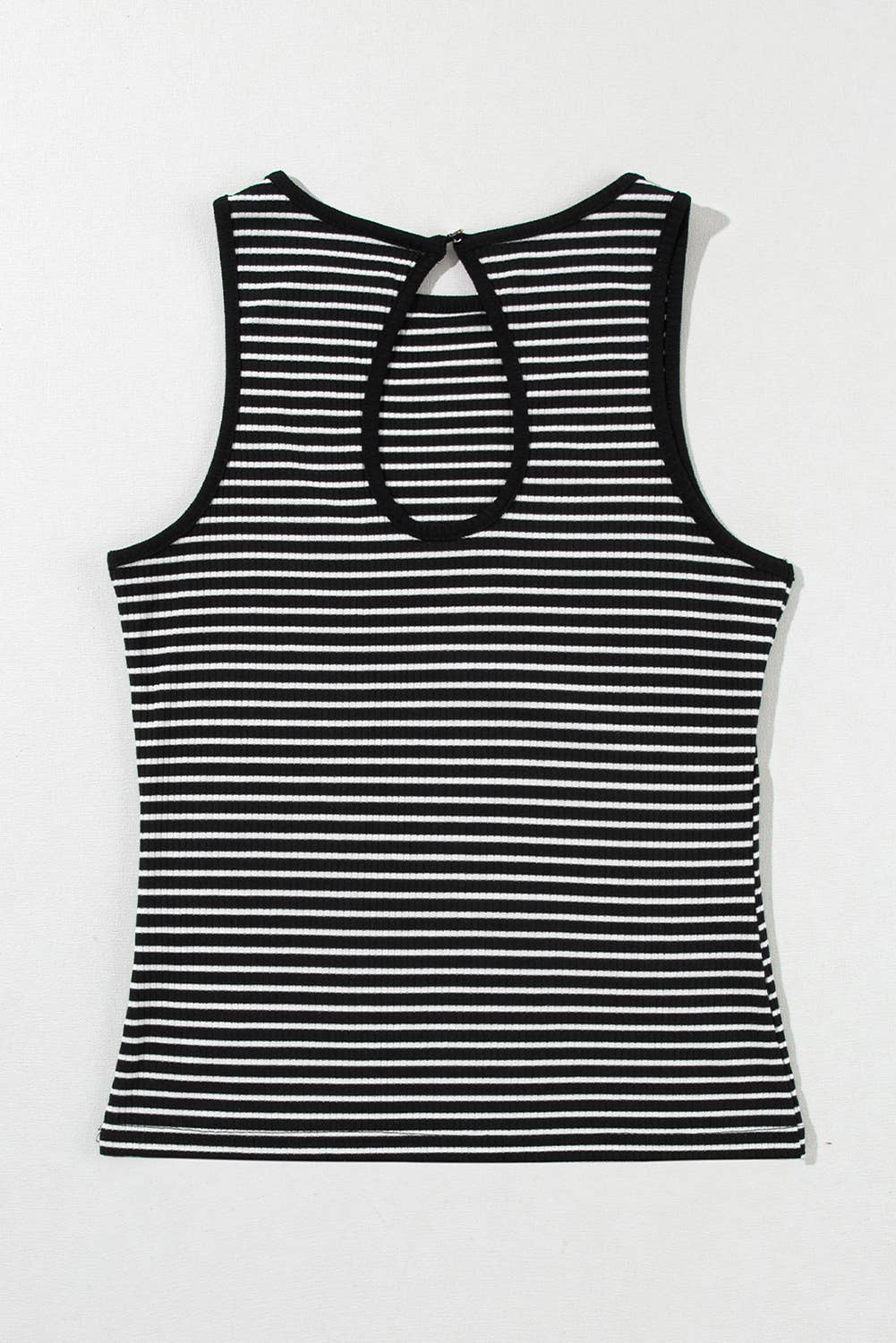 Black Striped Tank Top