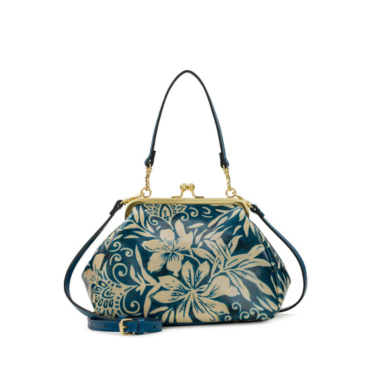 Patricia Nash Annie Frame Crossbody - Greek Floral