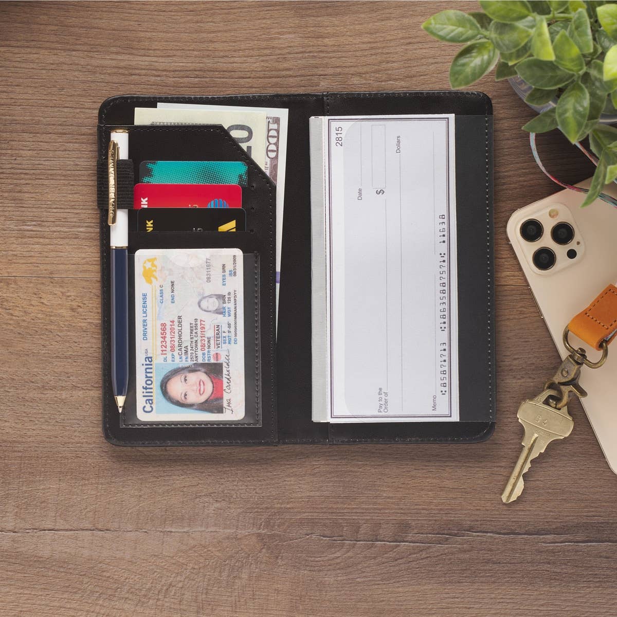 Checkbook Wallet Teal Be Still Ps. 46:10