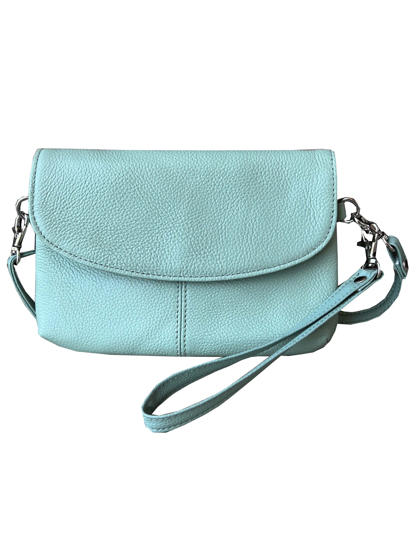 cowhide leather crossbody clutch bag