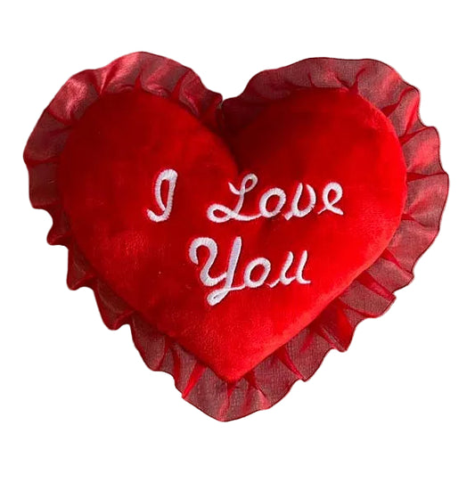 9" plush heart toy