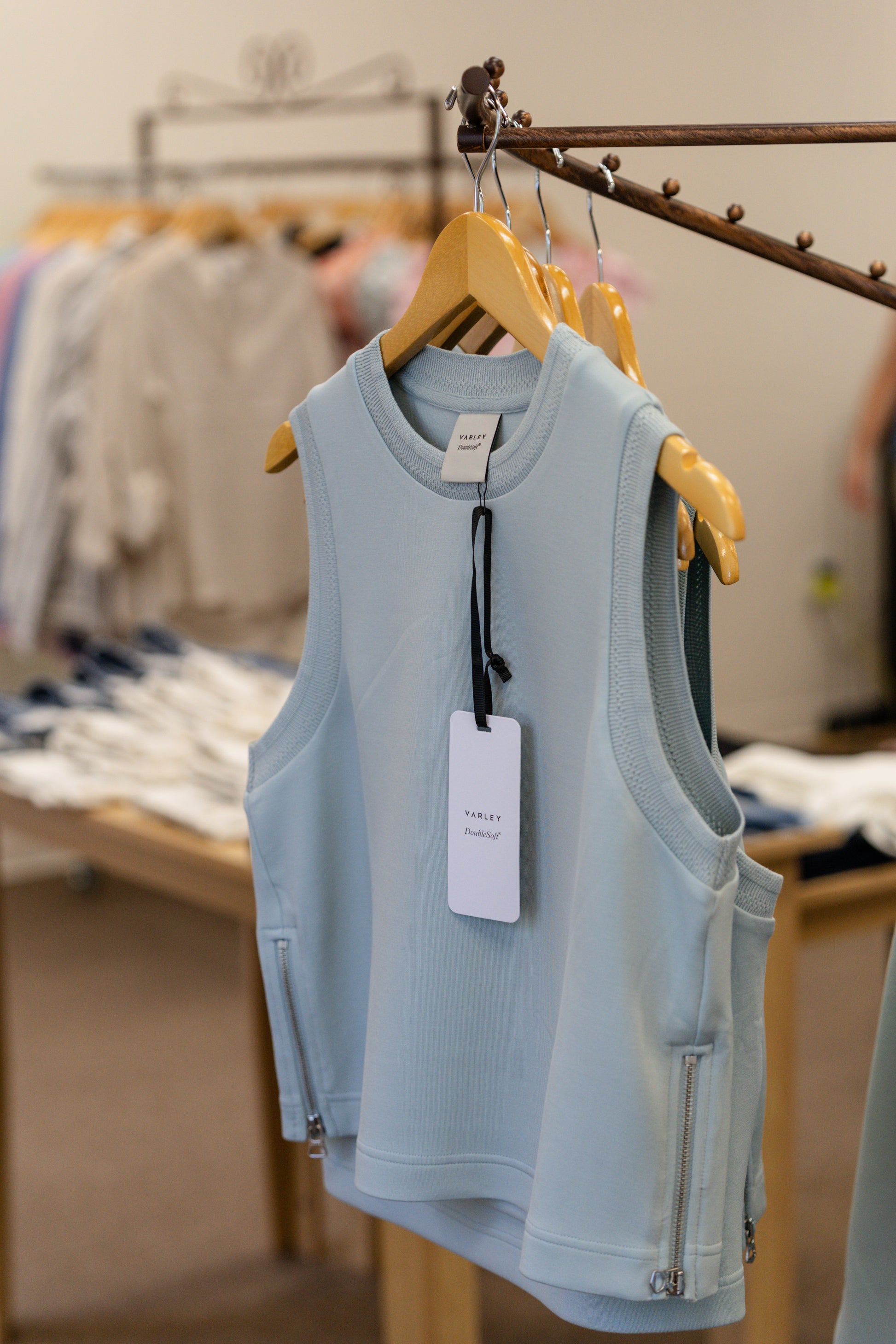 Blue Sweatshirt Vest