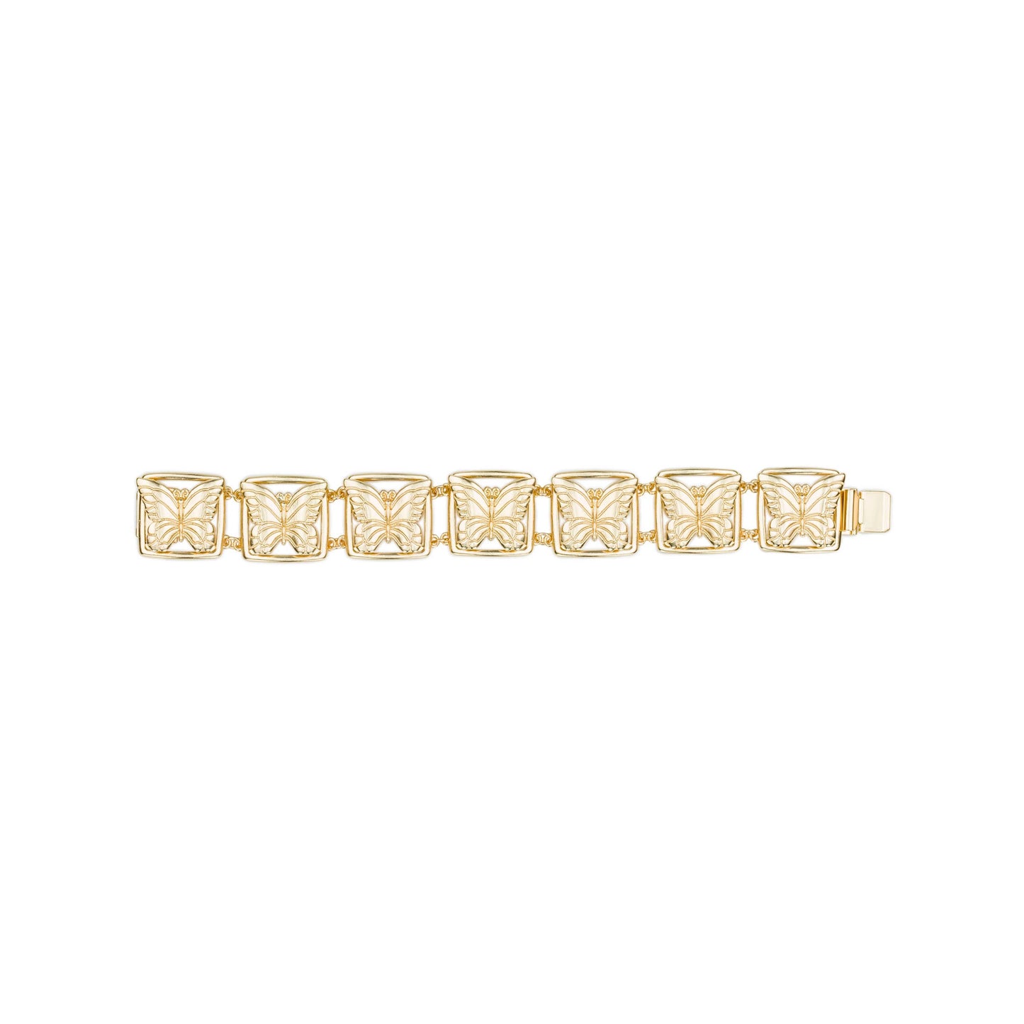 Butterfly Link Bracelet: Matte Gold by Patricia Nash