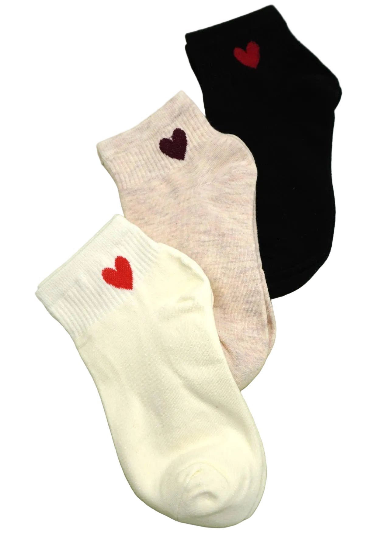 WOMAN HEART COTTON SOCKS