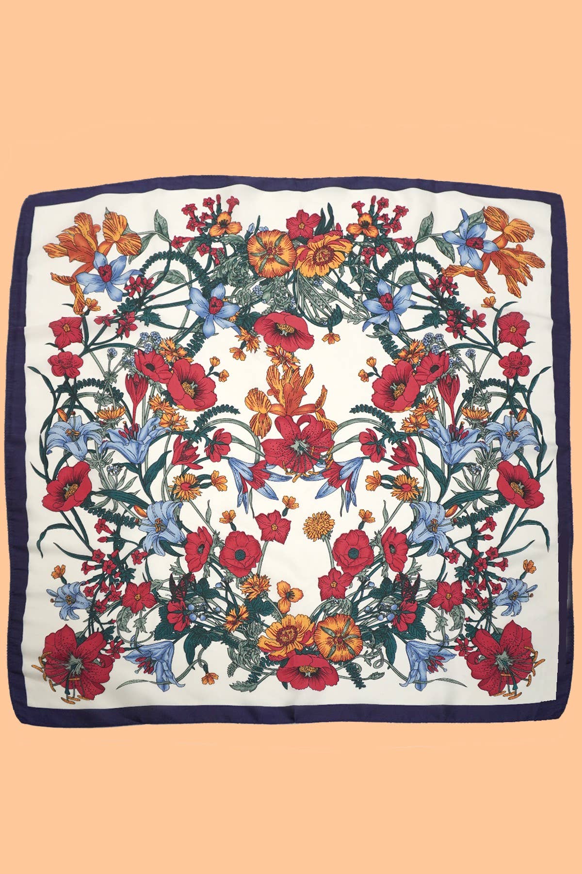 LARGE FLORAL PRINT BANDANA SCARF | 40SC651