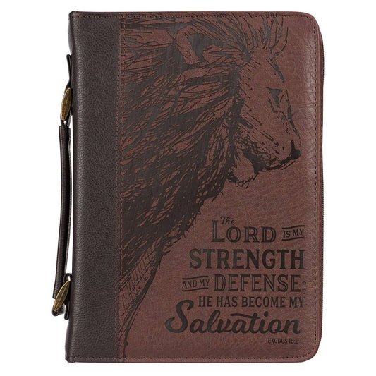 Bible Cover Classic Two-tone Lord is My Strength Ex. 15:2