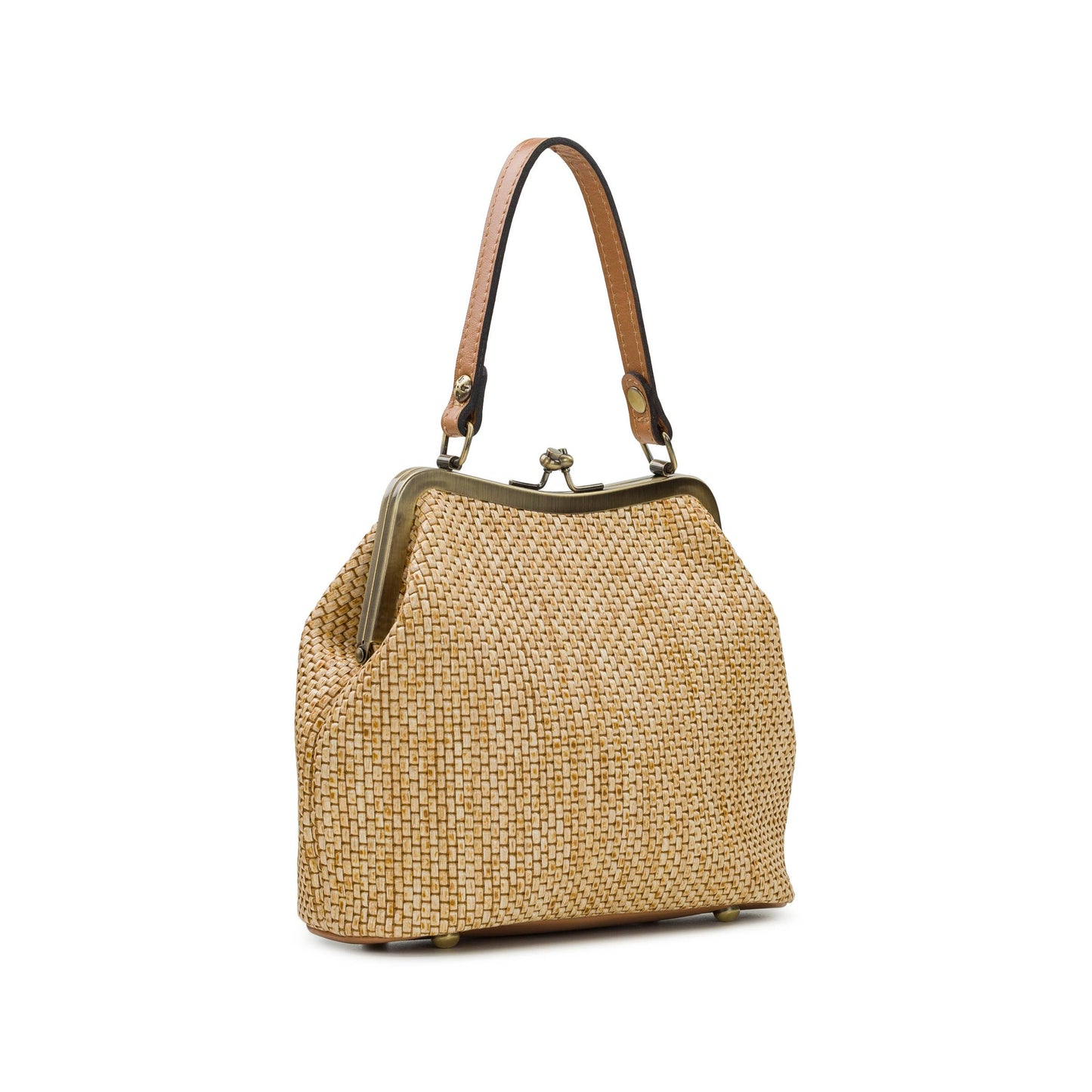Patricia Nash Laureana Satchel with Scarf - Burnished Woven: Spring Multi