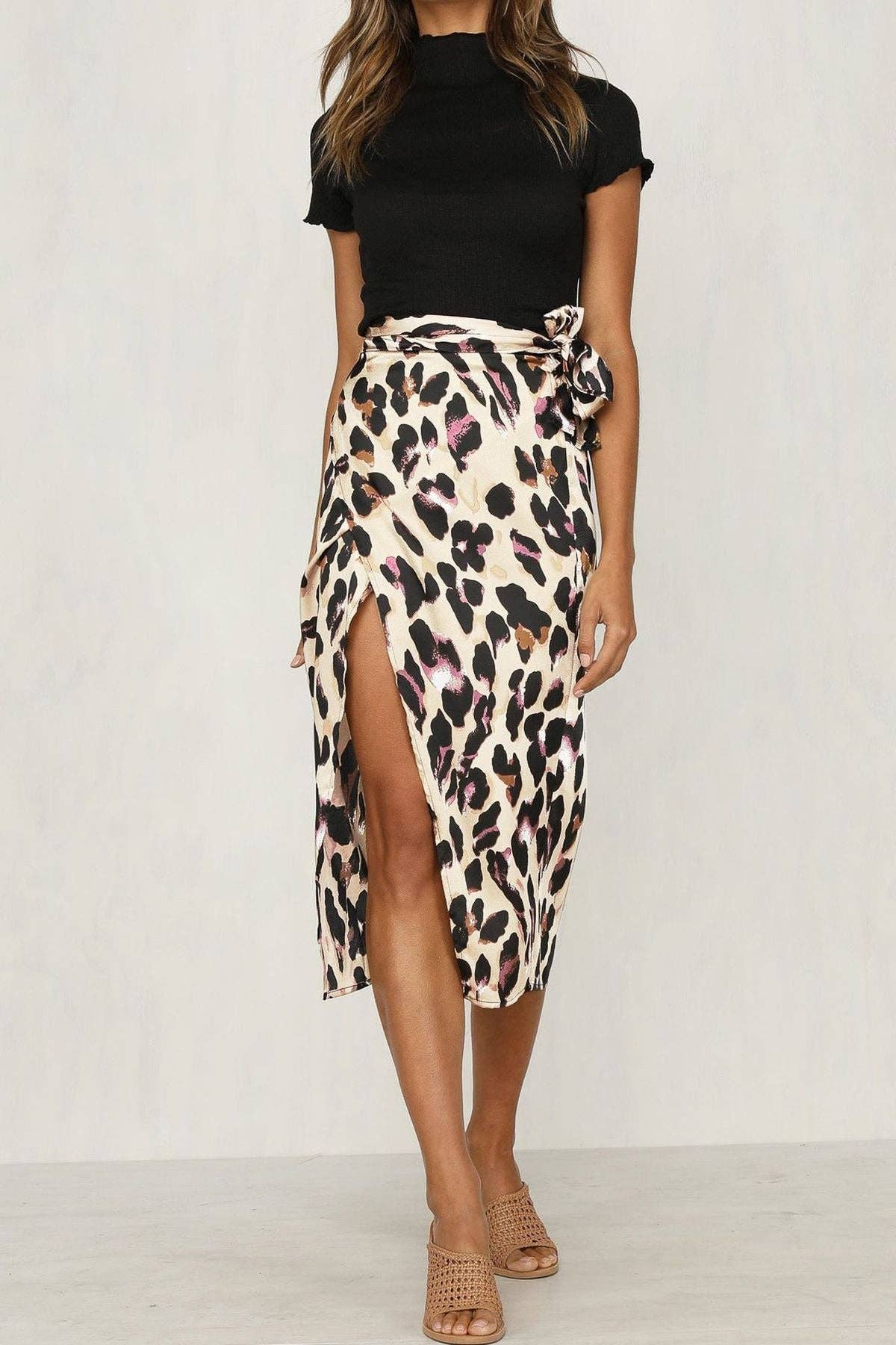 Leopard Print Skirt
