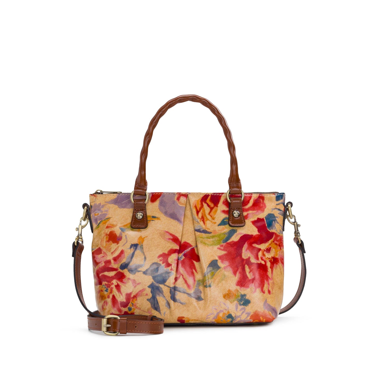 Patricia Nash Zora Top Handle Crossbody: Aegean Blooms