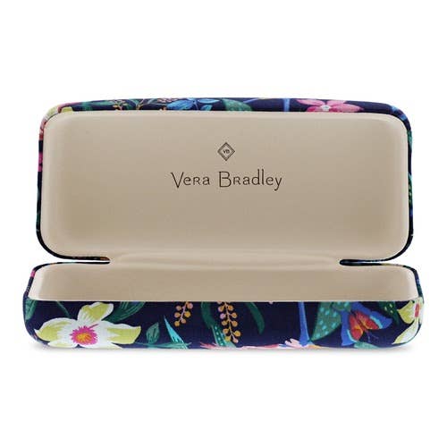 Vera Bradley eyeglass case with floral design on a white background