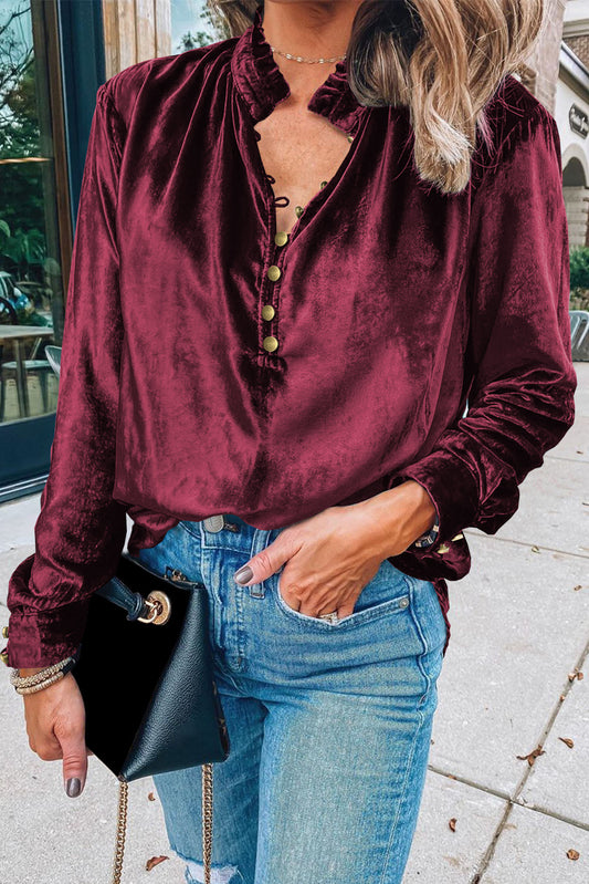 Biking Red Long Sleeve Top