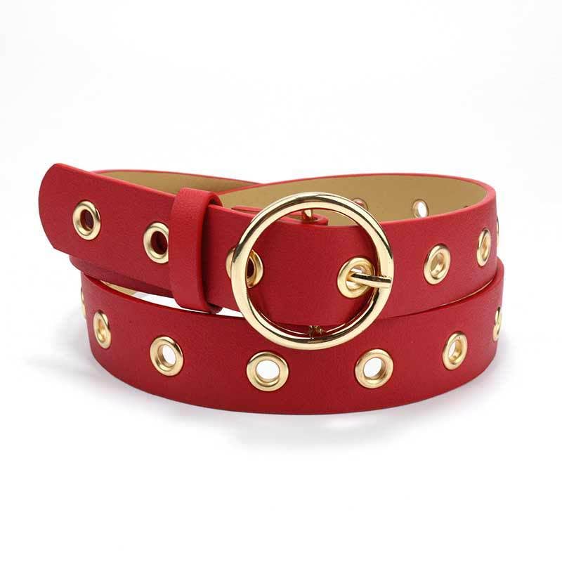 Belt with Round Buckle