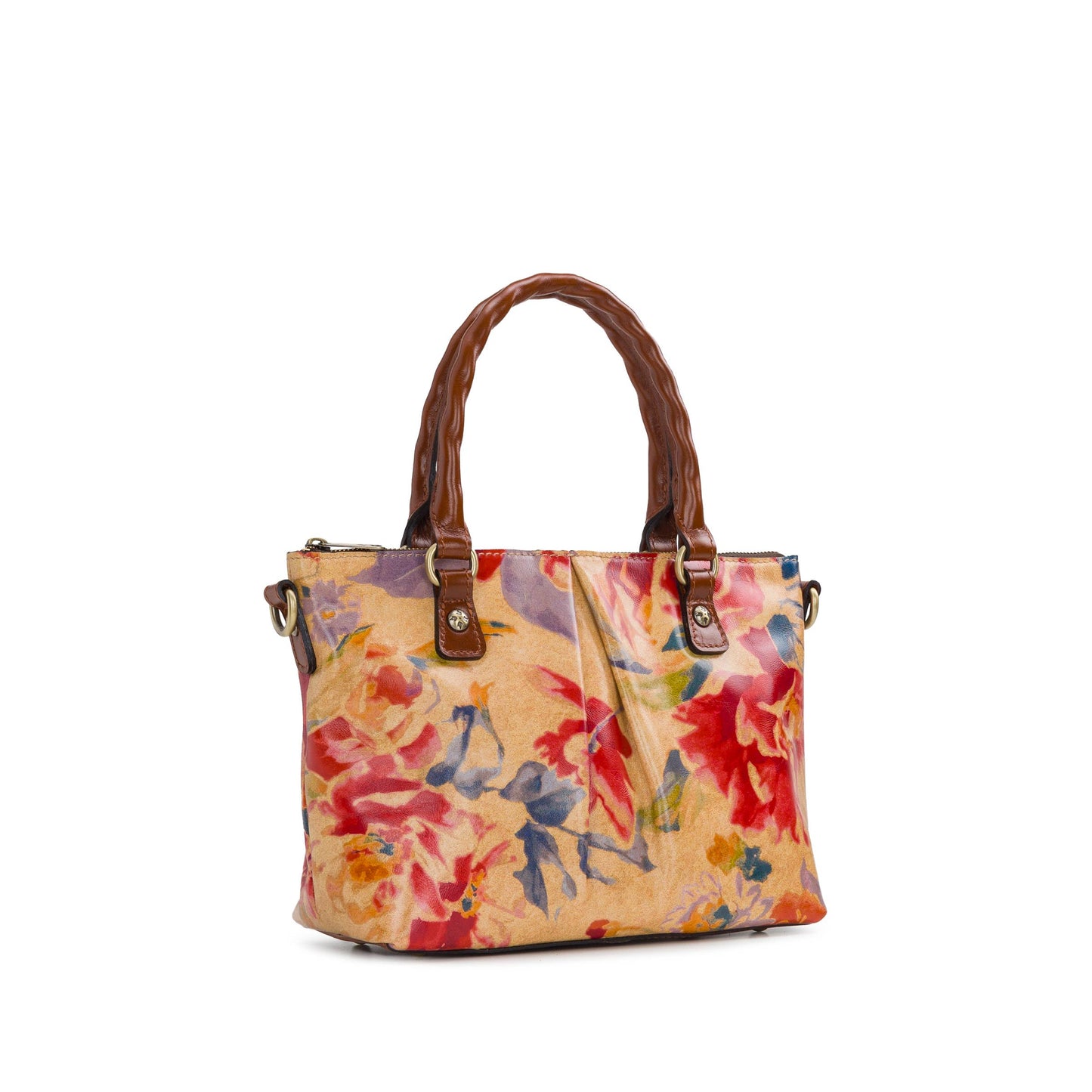 Patricia Nash Zora Top Handle Crossbody: Aegean Blooms