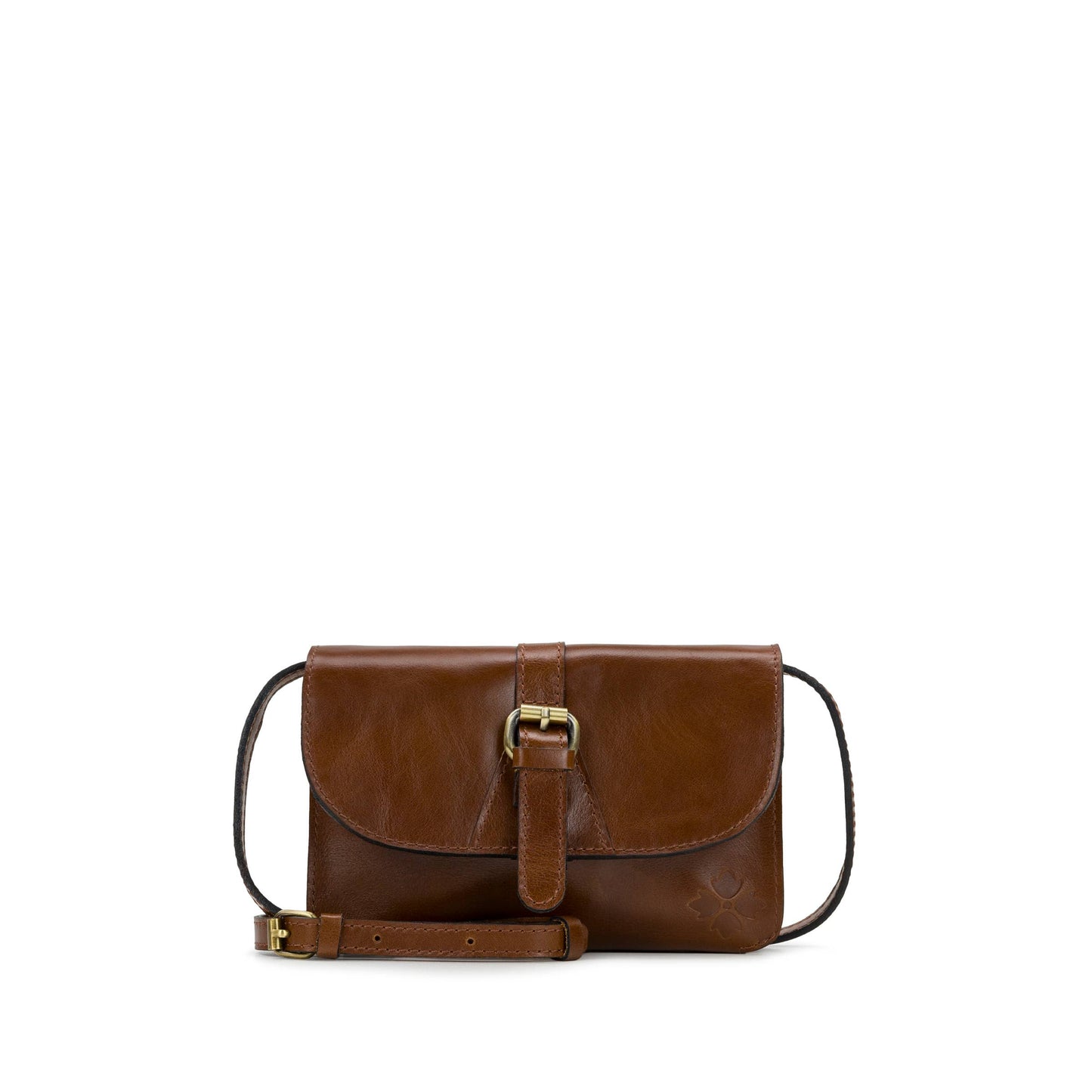 Patricia Nash Torri Crossbody - Vintage Distressed Leather: Cognac