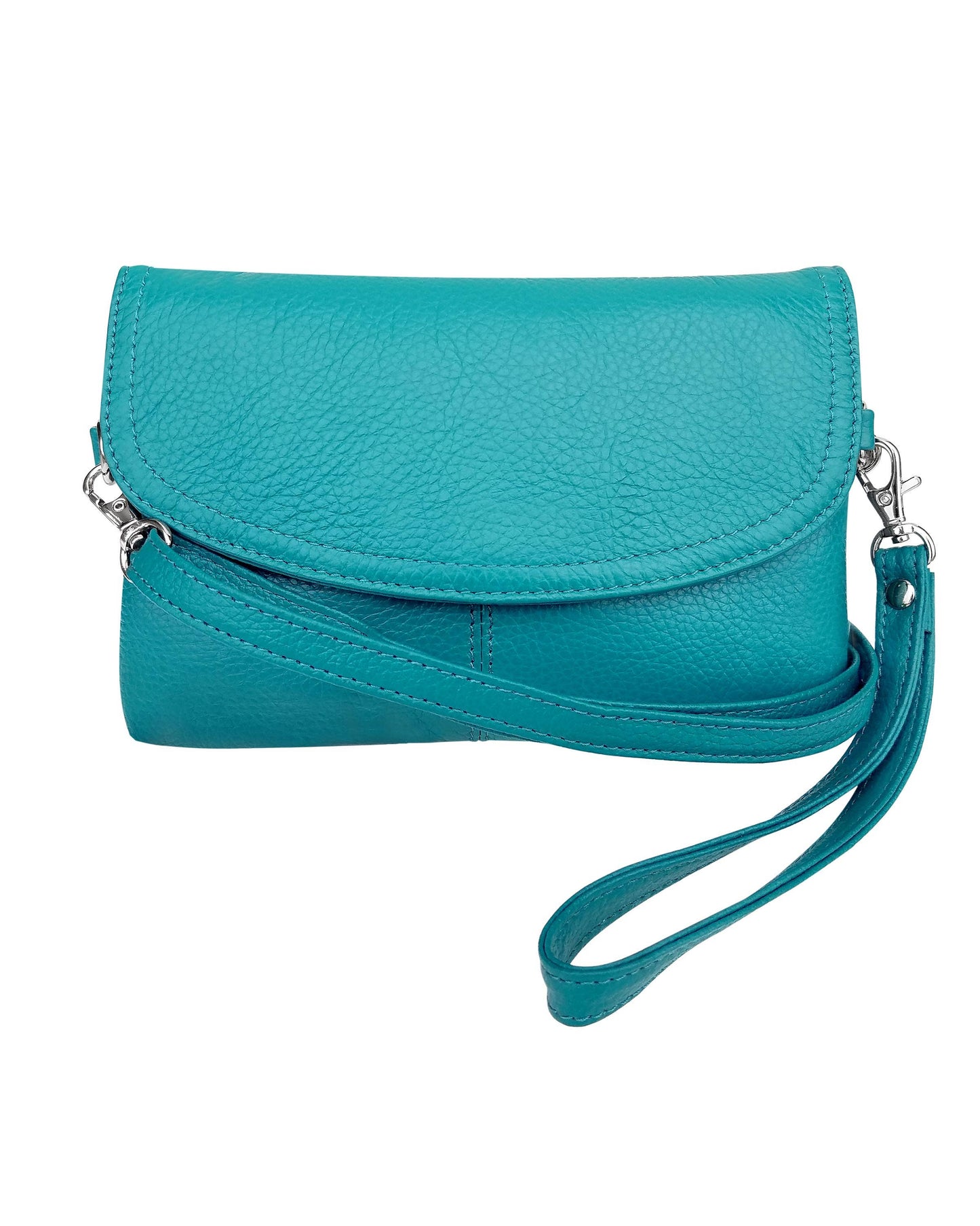 cowhide leather crossbody clutch bag