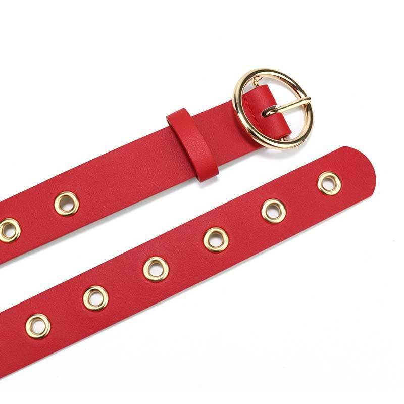 Belt with Round Buckle
