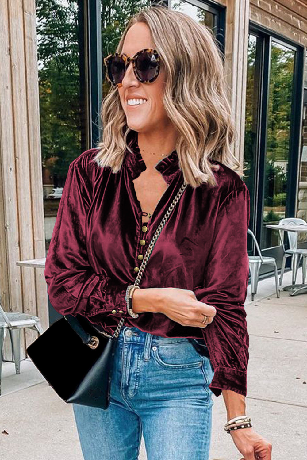 Biking Red Long Sleeve Top